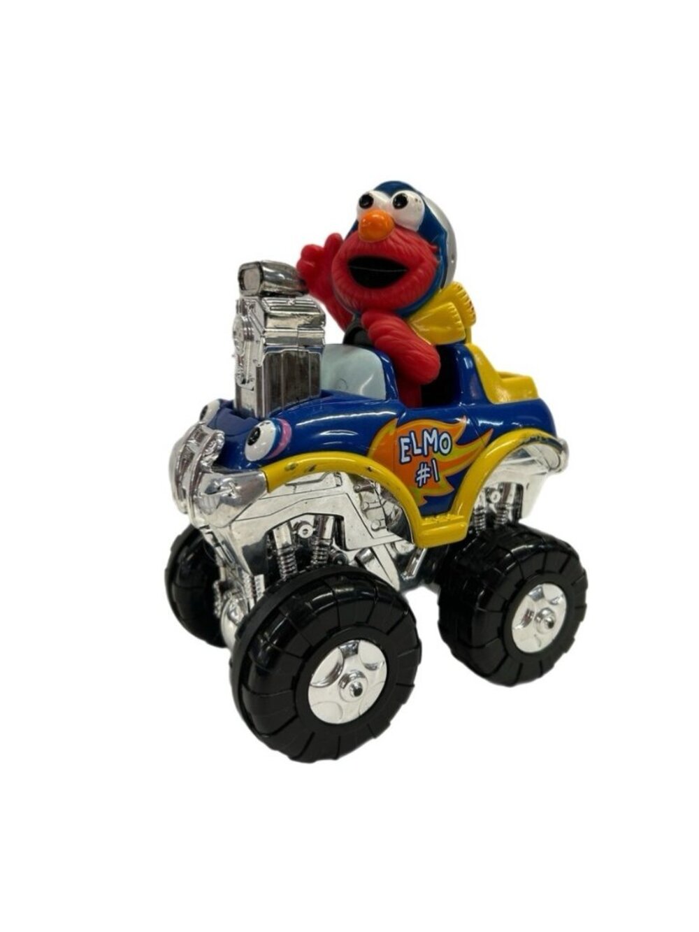 Mattel Sesame Street Elmo's Monster Truck Friction 90684 Vintage 2002